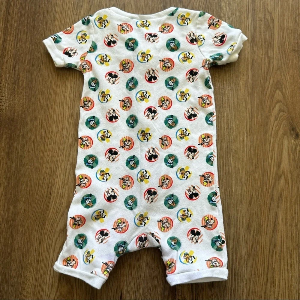 Disney X Janie & Jack Mickey Mouse Goofy Donald Jumpsuit Baby Romper 18-24 Month